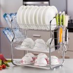 3 Layer Stainless Steel Dish Draining Rack-1604