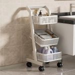 3 Compartment Metallic Kitchen Trolley Rack | Kisasahome Kenya