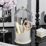 360° Rotating Makeup Brush Cosmetic Organiser Dust Lid | Kisasahome Kenya