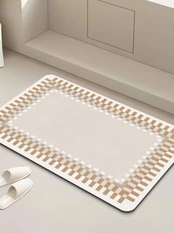 Rectangular Antislip Absorbent Bathroom Mat (50 by 80cm)