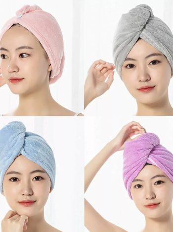 Microfibre Head Wrap Quick Dry Hair Towel Coral Fleece | Kisasahome Kenya