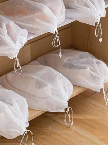 Non-Woven Shoe Dust Cover Bags 25pcs Drawstring | Kisasahome Kenya