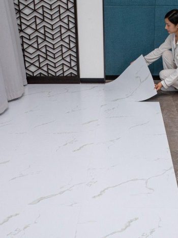 Self-Adhesive PVC Marble Floor Tiles 8-Pack | Kisasahome Kenya