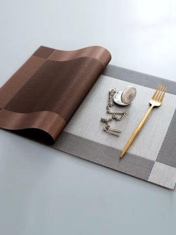 PVC Table Mats Set of 6 Heat Resistant Non-Slip | Kisasahome Kenya