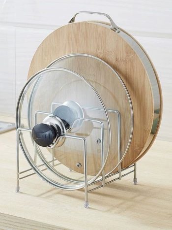 Pot Lid Holder Rack with Knife Block & Board Stand | Kisasahome Kenya