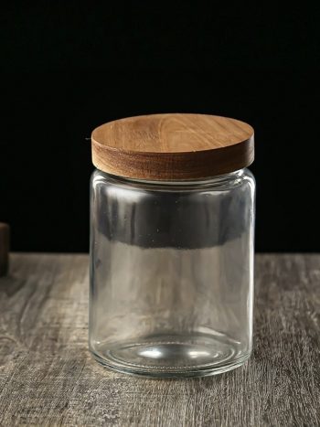 400ML Glass Container With a Bamboo Lid