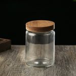 300ML Glass Container With a Bamboo Lid