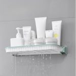 Punch-Free Wall Mounted Bathroom Shelf Self-Adhesive | Kisasahome Kenya