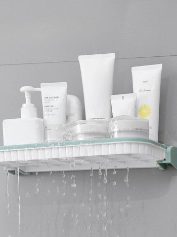 Punch-Free Wall Mounted Bathroom Shelf Self-Adhesive | Kisasahome Kenya