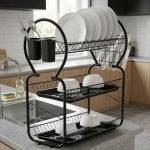 3 Layer Stainless Steel Dish Draining Rack-1604