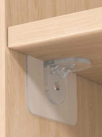 Adhesive Shelf Support Clips 10pcs No-Drill Cabinet Pegs | Kisasahome