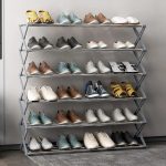 5 Layer Foldable Metallic Shoe Rack / Accordion Rack Bedroom | Kisasahome Kenya
