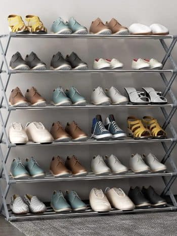 5 Layer Foldable Metallic Shoe Rack / Accordion Rack Bedroom | Kisasahome Kenya