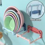 Wall Mounted Pot Lid Washbasin Holder No-Drill | Kisasahome Kenya