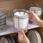 Acrylic Bowl Holder / Plate Rack Cabinet Organiser Clear Kitchen | Kisasahome Kenya