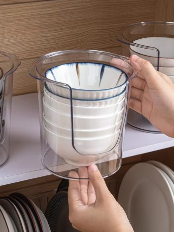 Acrylic Bowl Holder / Plate Rack Cabinet Organiser Clear Kitchen | Kisasahome Kenya