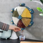 6-Grid Wall-Mount Rotating Cereal Dispenser | Kisasahome Kenya