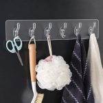 6-Hook Adhesive Wall Strip No-Drill Transparent Waterproof | Kisasahome Kenya 1 1734960074_920slot20hooks-1.jpg