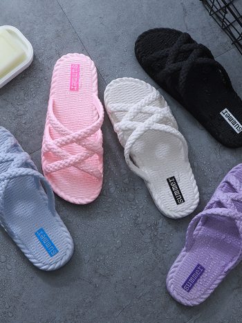 Women's Slippers Nonslip Braided Slides | Kisasahome Kenya