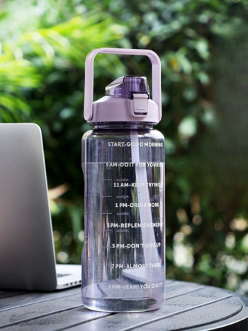 2 Litre Motivational Sports Water Bottle with Straw | Kisasahome Kenya
