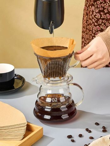 Natural Unbleached Pour-Over Coffee Filter Papers 50pcs | Kisasahome Kenya