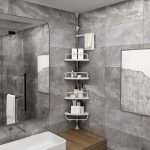 Multi-Layer 4 Tier Bathroom Corner Shelf