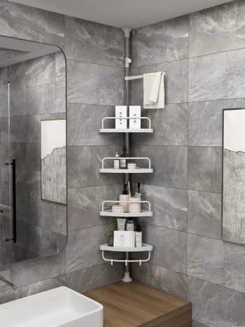 Multi-Layer 4 Tier Bathroom Corner Shelf