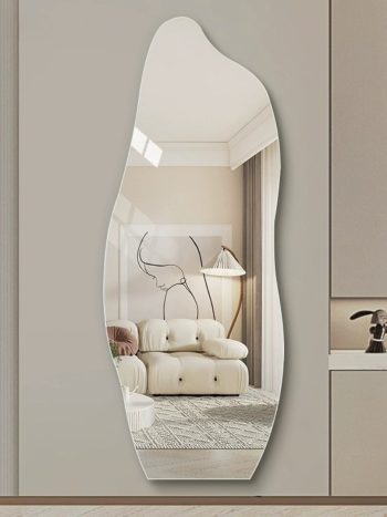 Dolphin Shaped Full Length Peel & Stick Wall Mirror 45x120cm | Kisasahome Kenya