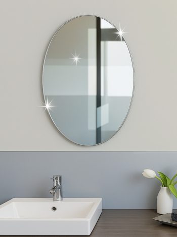 Oval Peel & Stick Wall Mirror 20x30cm | Kisasahome Kenya