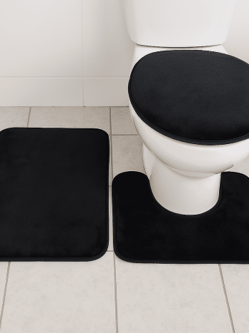 3-Piece Bathroom Mat Set / Bath Rug Toilet Cover Anti-Slip Mat| Kisasahome Kenya
