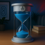 10-Minute Sand Hourglass Timer Décor Silver Safety Glass | Kisasahome Kenya