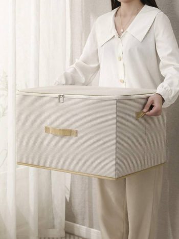 Zipped Lid Large Fabric Closet Organizer/ Wardrobe Organizer 50x35x30cm | Kisasahome Kenya