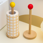 Wooden Tissue Holder / Paper Towel Roll Stand Kitchen Dining Table | Kisasahome Kenya
