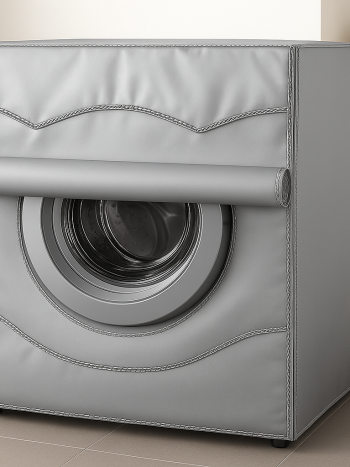 Silver Washing Front Load Machine Cover