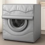 Silver Washing Front Load Machine Cover