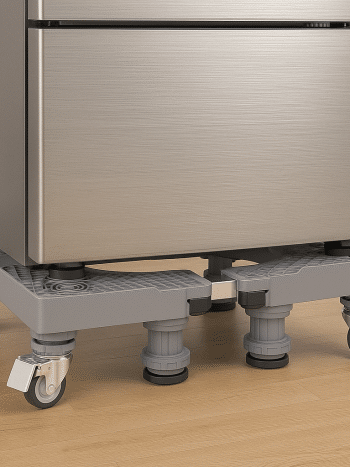 Heavy Duty Fridge & Washing Machine Stand with Wheels | Kisasahome Kenya