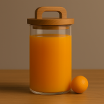 1200ml Borosilicate Glass Storage Jar Wooden Lid | Kisasahome Kenya