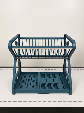 2 Layer Minimalist Dish Rack with Drainer