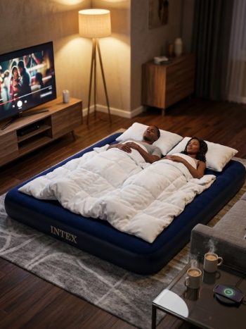 Intex Air Bed 3 x 6 With Electric Pump - Kisasahome Kenya