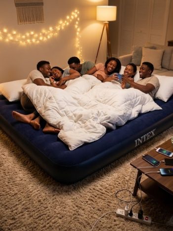 Intex Queen Air Bed with Electric Pump 6×6/ I Bedroom Guest| Kisasahome Kenya