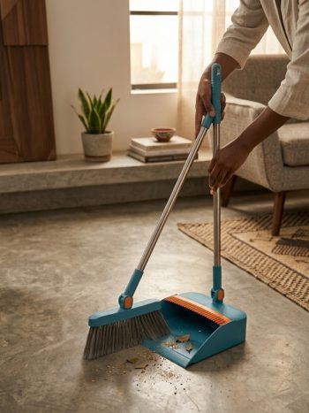 Broom and Dustpan Set 2-in-1 Long Handle Combo - Kisasahome Kenya