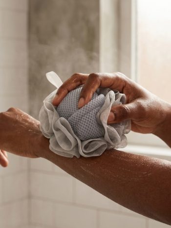 Bath Loofah Sponge with Soap Pocket Thickened Mesh Net - Kisasahome Kenya