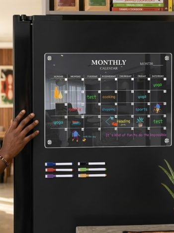 Acrylic Magnetic Calendar Fridge Monthly Board 30cm x 21cm-Kisasahome Kenya