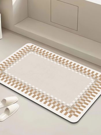 Rectangular Antislip Absorbent Bathroom Mat (50 by 80cm)