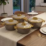 4pcs Tiffany Gold Insulated Hotpots - Kisasahome Kenya