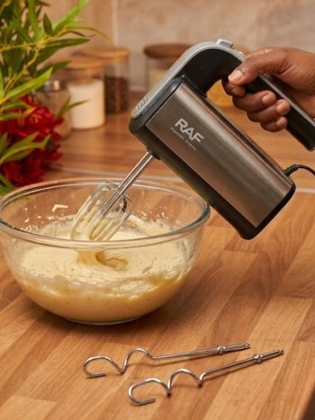 RAF 800W Electric Hand Mixer & Dough Hooks R.6664B – Kisasahome Kenya