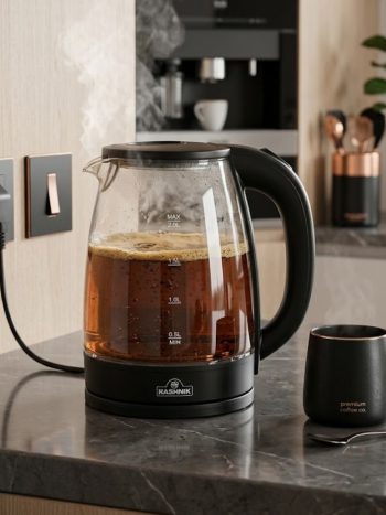 Kisasahome | Your 2026 Home Upgrade Starts Here 1 Rashnik 2L Glass Electric Kettle Cordless RN 1161 - Kisasahome Kenya