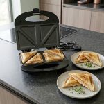 2 Slice Sandwich Maker 750W Non-Stick Double Heat RN 1702 - Kisasahome Kenya