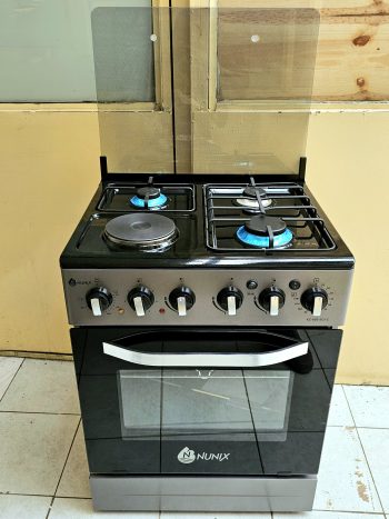 60 by 60 3 Gas +1 Electric Stand Cooker with Electric Oven (Nunix)