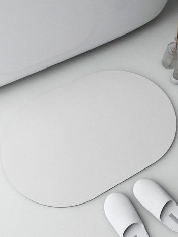 Oval Shaped Anti Slip Absorbent Bathroom Mat